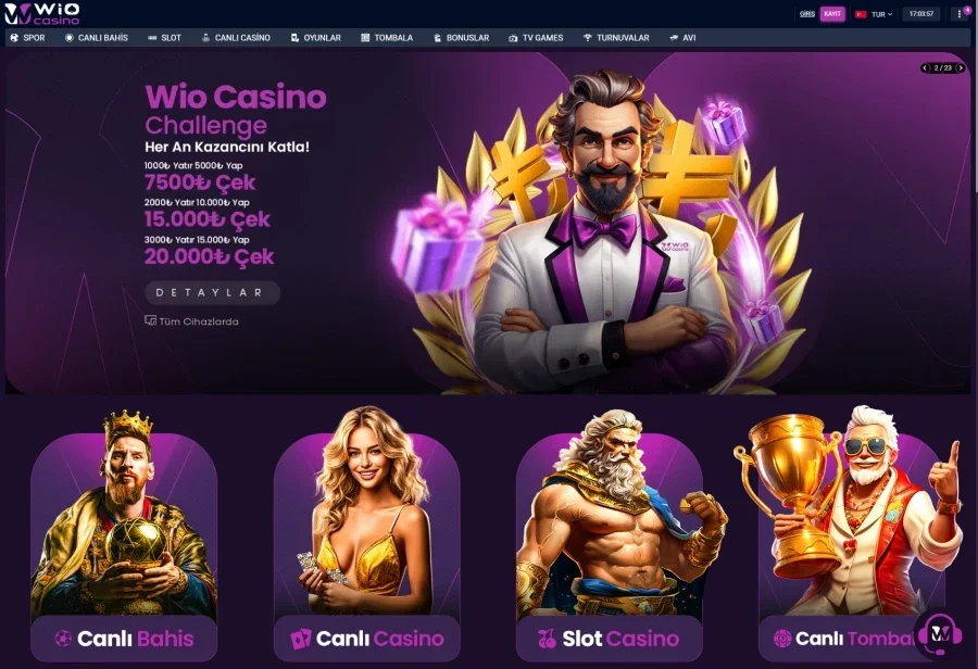 WioCasino ekran görüntüsü